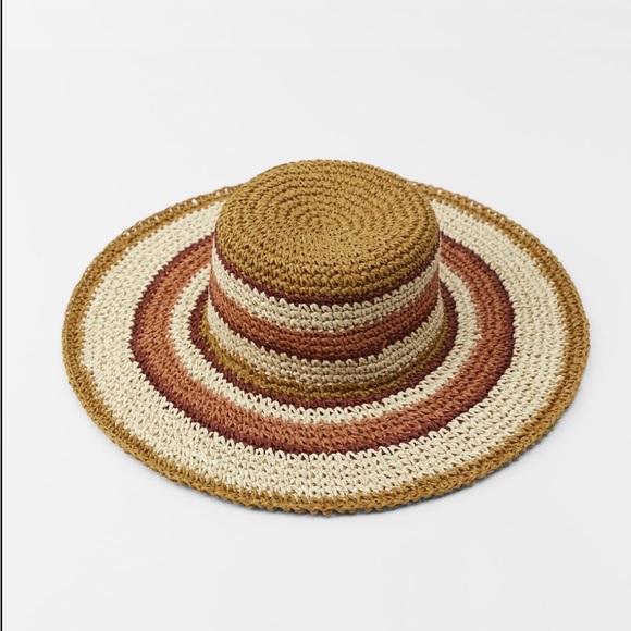 ZARA STRIPED HAT - Picture 1 of 3